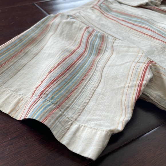 Slim Fit Striped Short Sleeved Button Down Shirt Size Large by 4YOU Brand - Picture 4 of 6